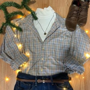 Men’s XXL plaid button up